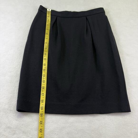Banana Republic Structured Knee Length Pencil Skirt Black Size 2 Suit Separate - Picture 11 of 11